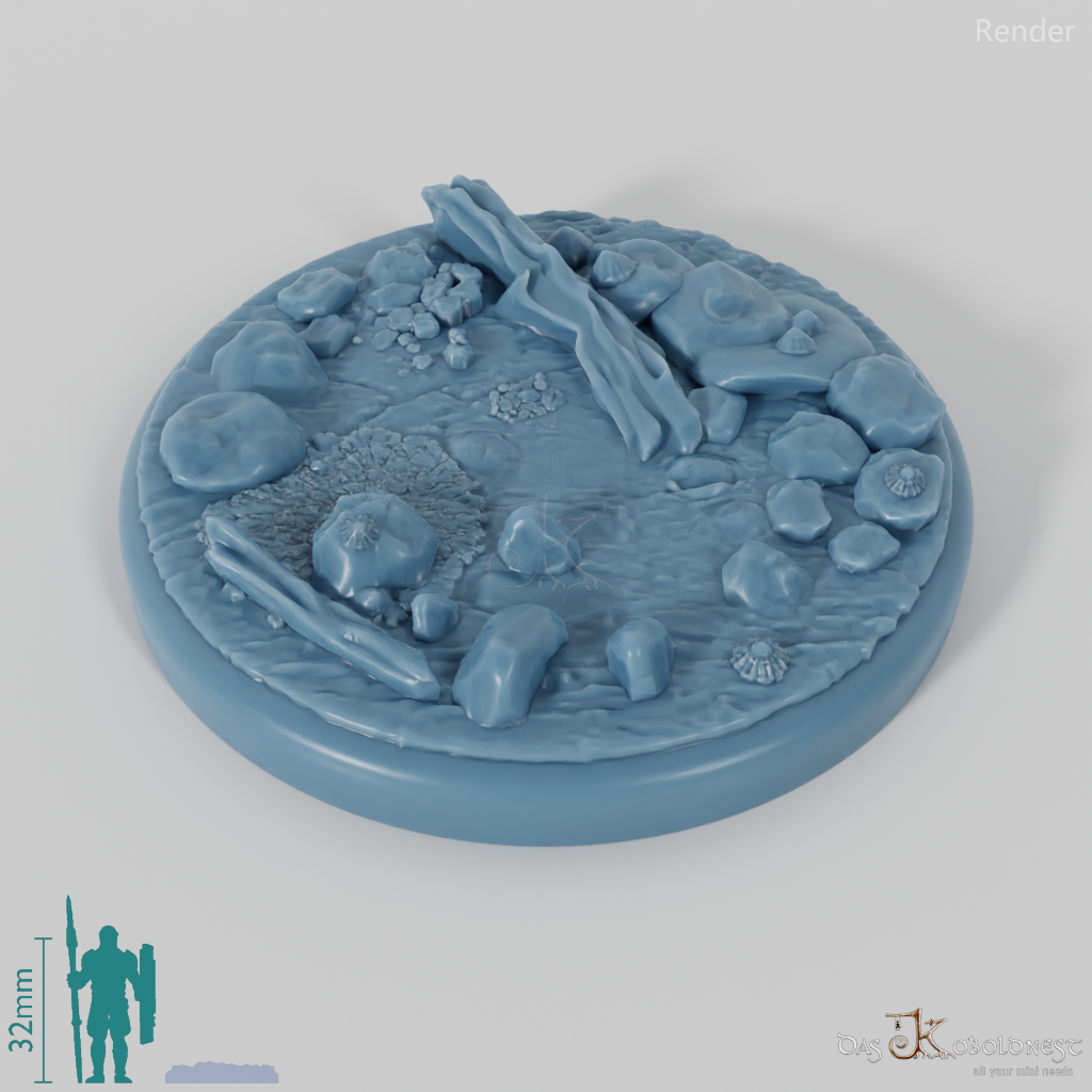 Bases mit Treibholz (Rund)