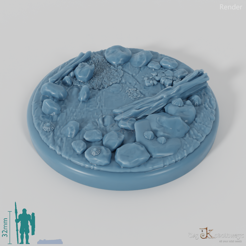 Bases mit Treibholz (Rund)