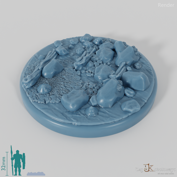 Bases mit Treibholz (Rund)