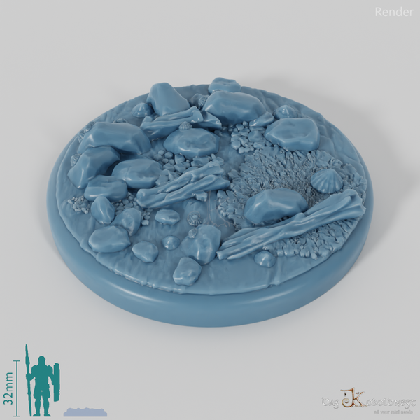 Bases mit Treibholz (Rund)