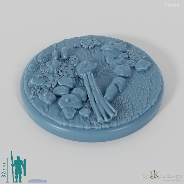 Bases mit Treibholz (Rund)