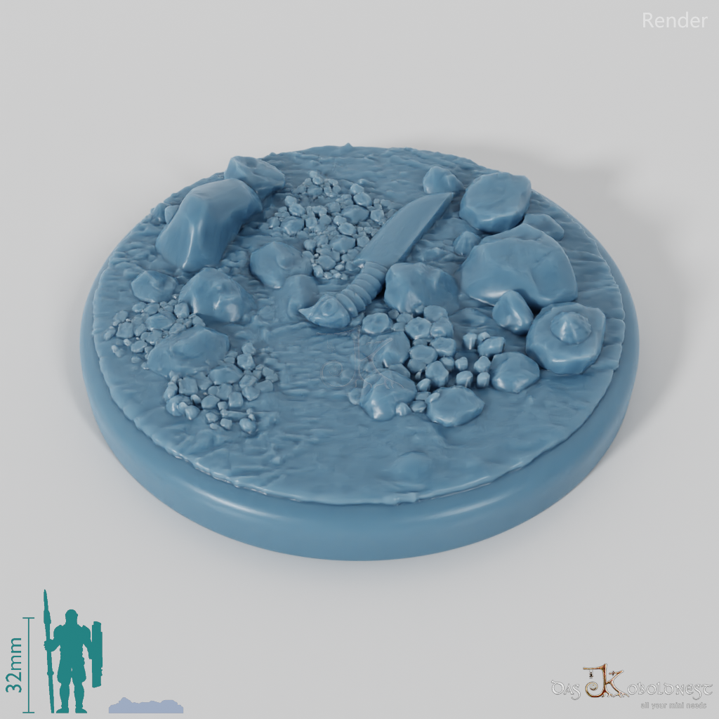 Bases mit Treibholz (Rund)