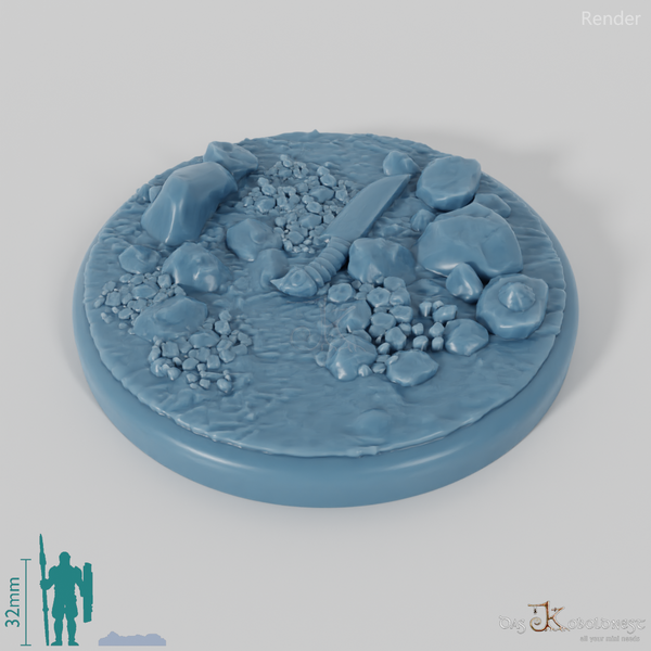 Bases mit Treibholz (Rund)