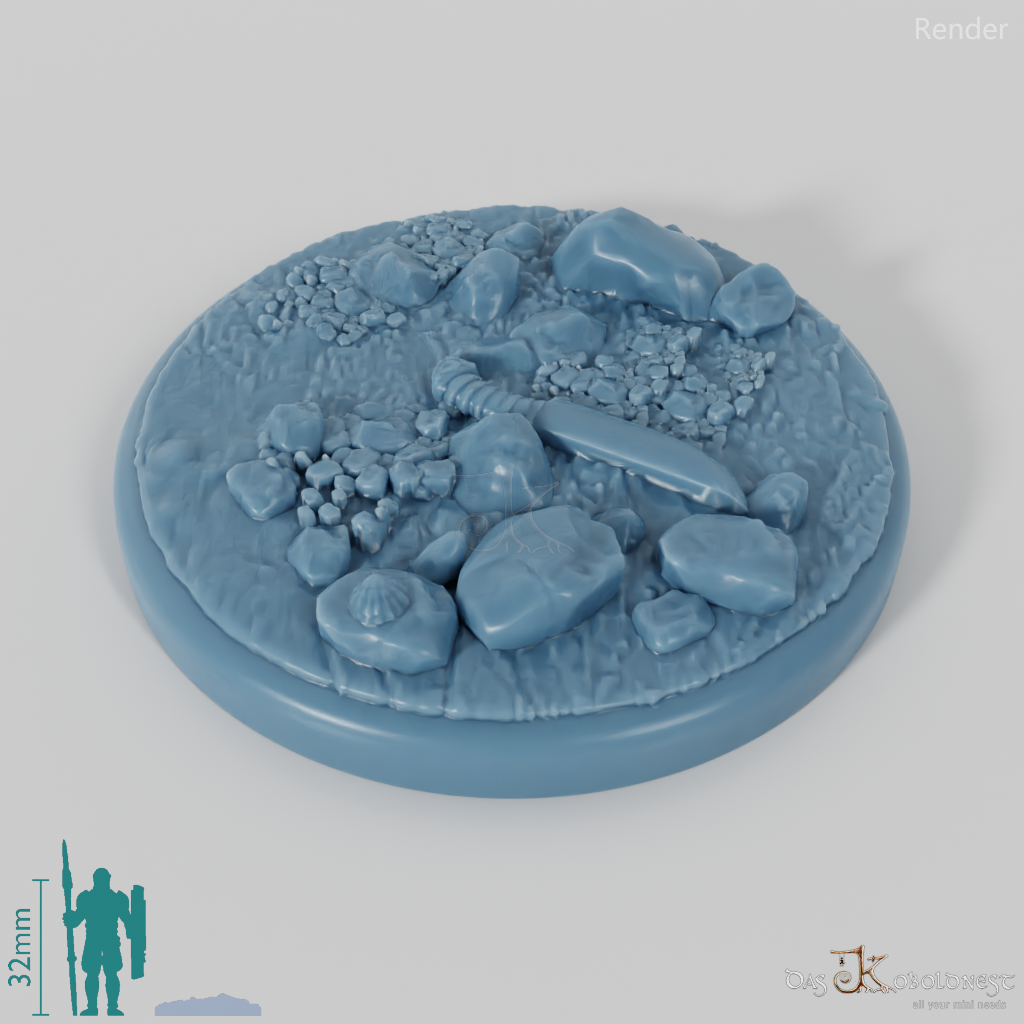 Bases mit Treibholz (Rund)