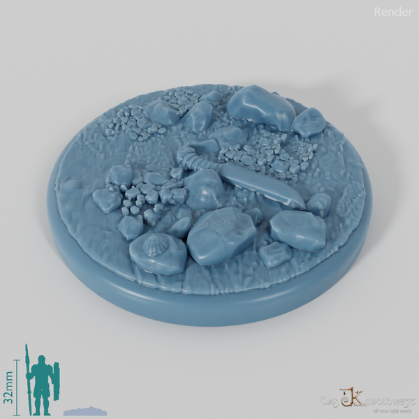 Bases mit Treibholz (Rund)