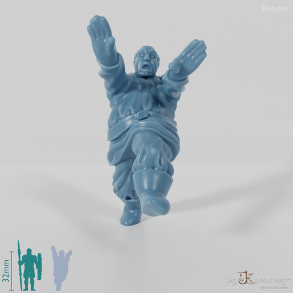 Panischer Dorfbewohner