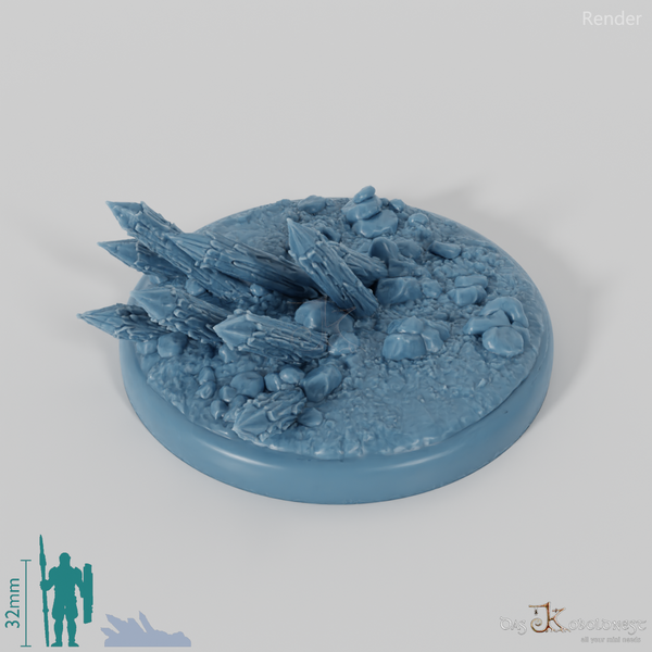 Bases mit Holzpalisade (Rund)