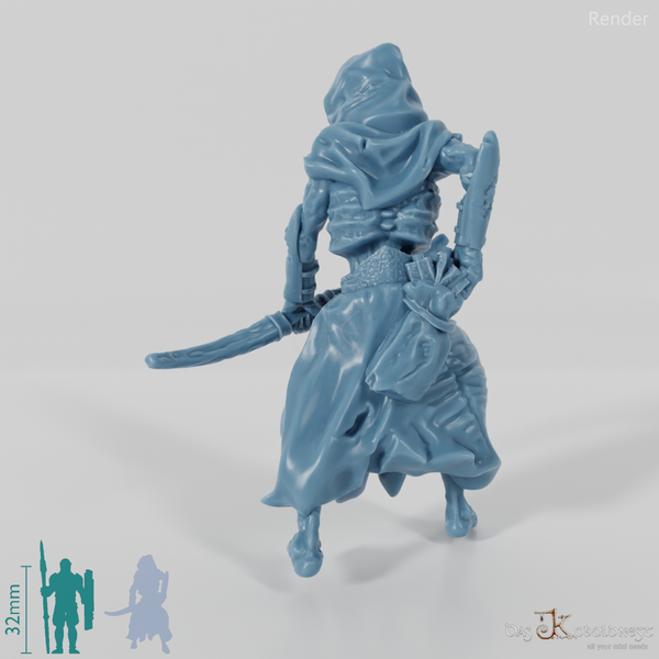 Hügelgrabschrecken mit Bogen