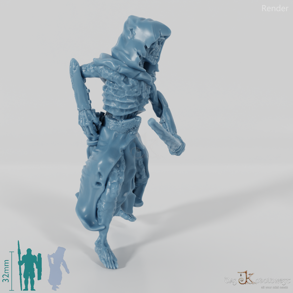 Hügelgrabschrecken mit Bogen