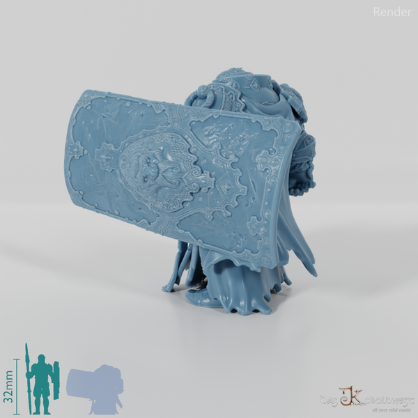 Zwergen-Anführer mit Schwert