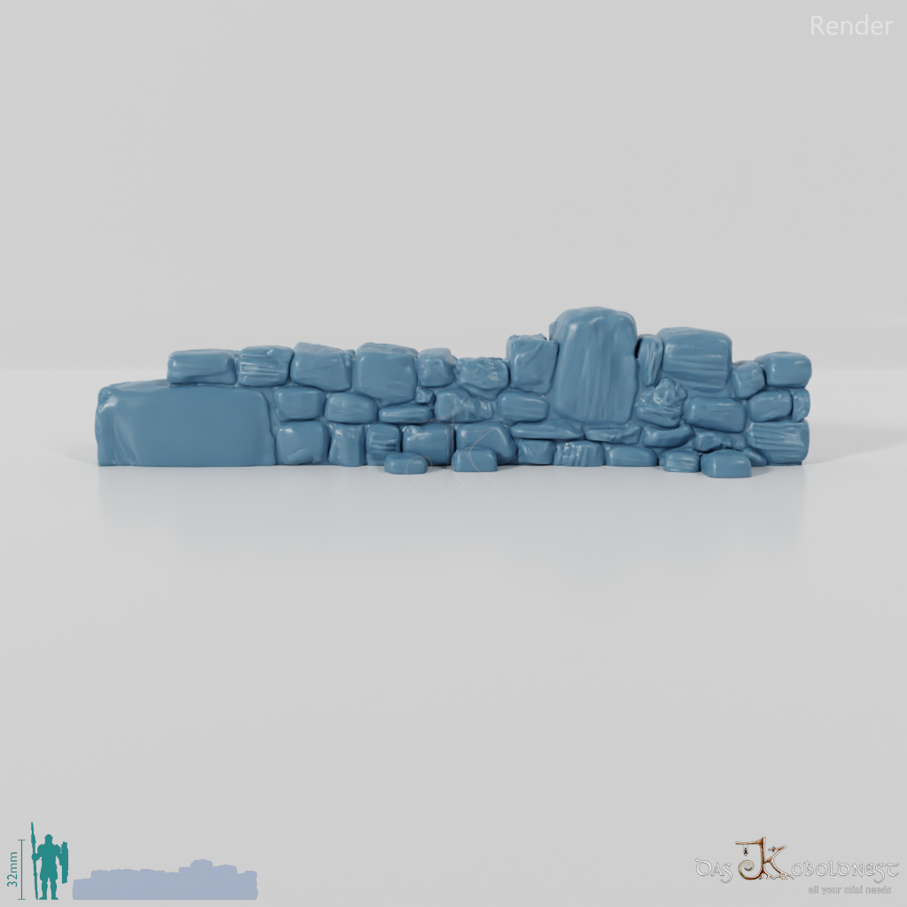 Mauer - Verfallene Natursteinmauer 06