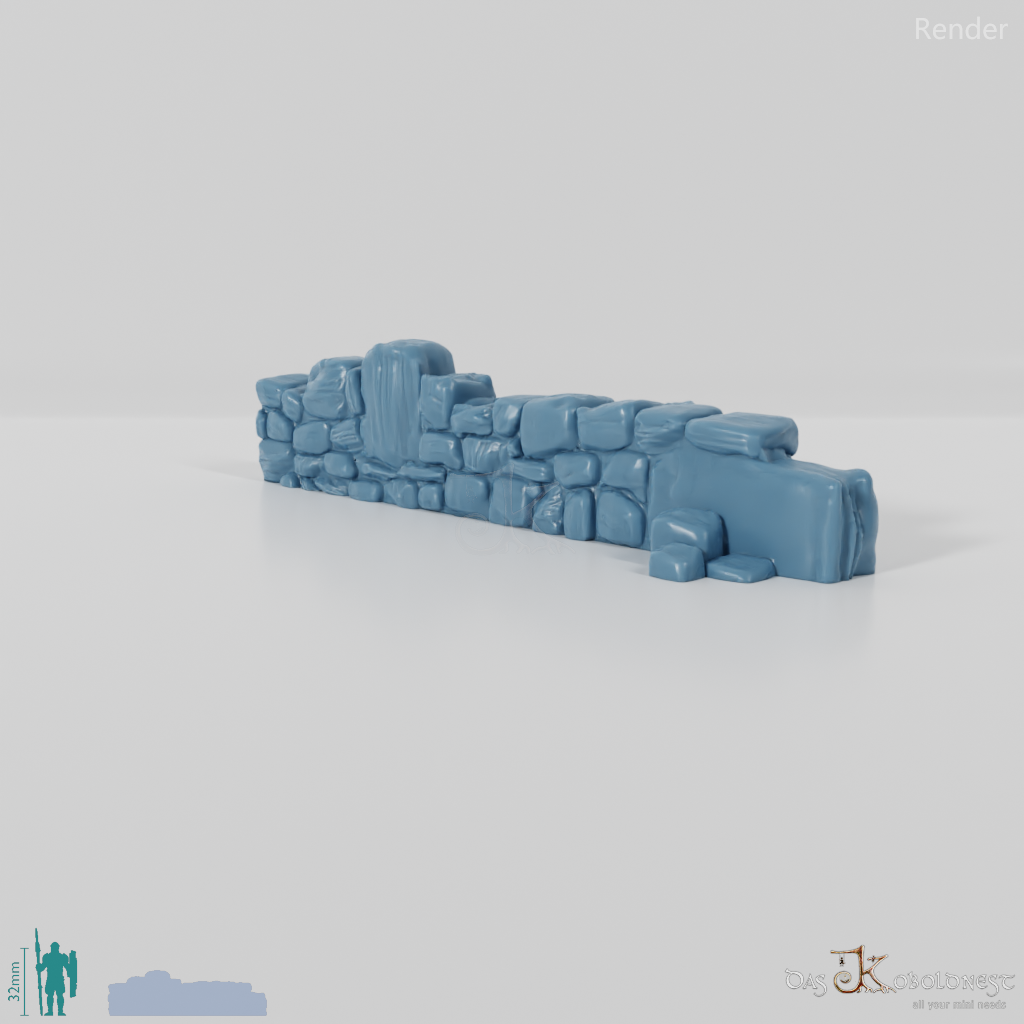 Mauer - Verfallene Natursteinmauer 06