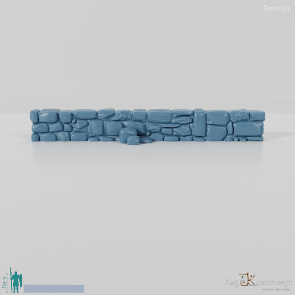 Mauer - Verfallene Natursteinmauer 07