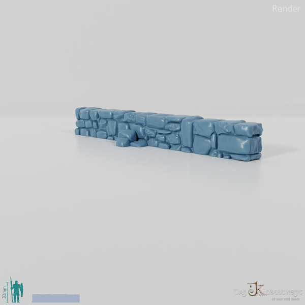 Mauer - Verfallene Natursteinmauer 07