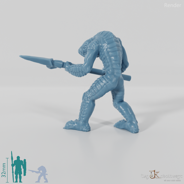 Fischvolk mit Speer 01