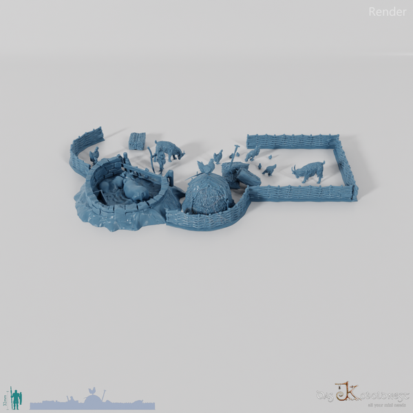 Dioramaset Halbling-Landidylle