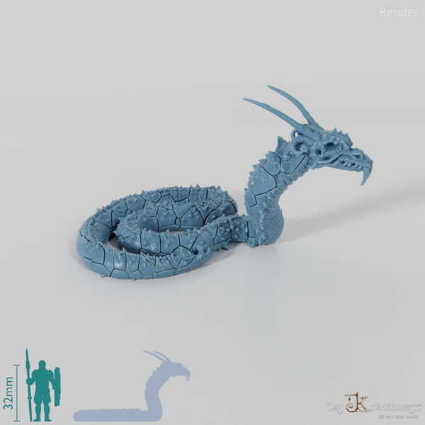 Schlange - Aufgerollte Höllenschlange