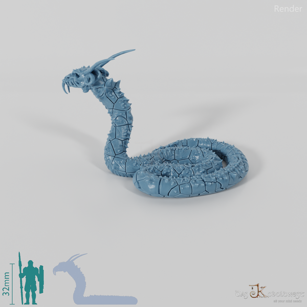 Schlange - Aufgerollte Höllenschlange