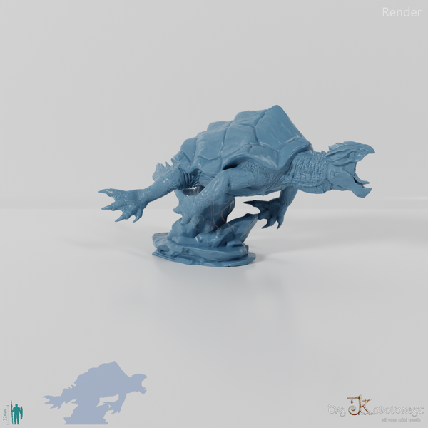 Schildkröte - Zubeißende Drachenschildkröte