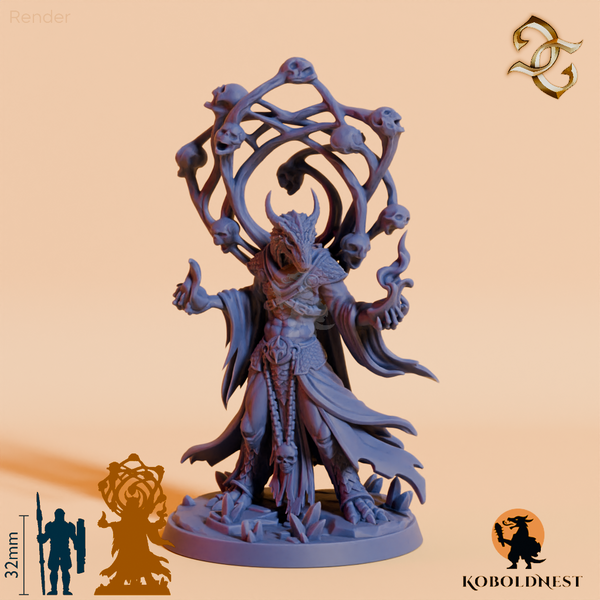 Aethrys Embermind, Drachenvolk-Nekromant