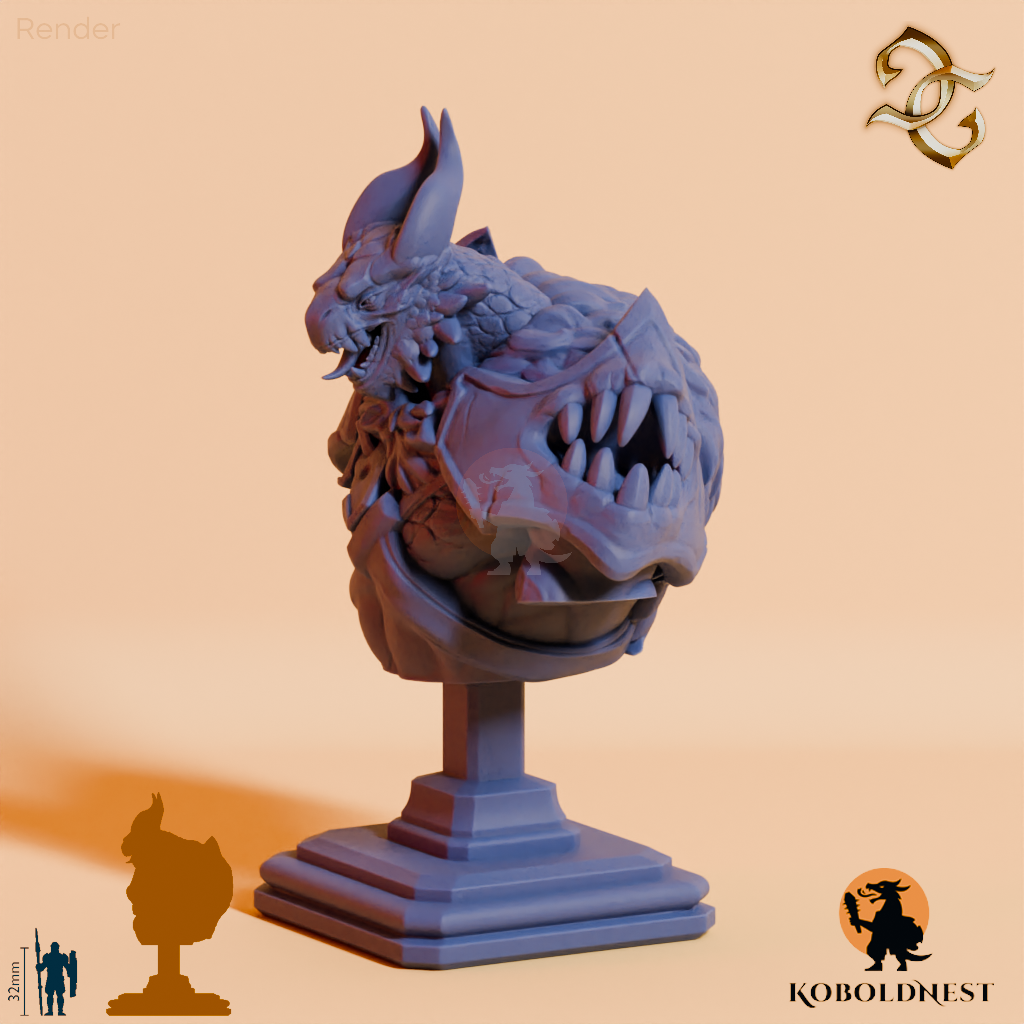 Büste - Ard'Grag, Captain der Echsenkavallerie