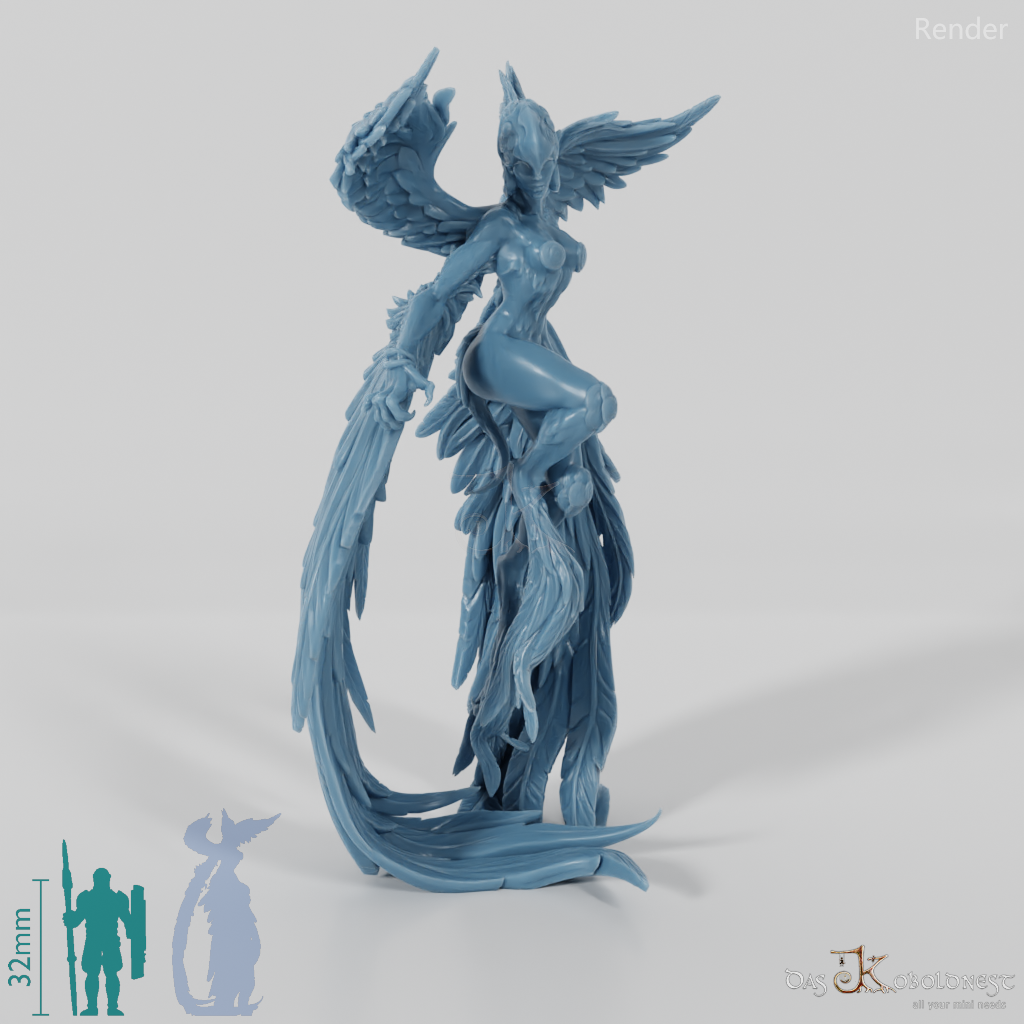 Avianische Prinzessin mit Helm