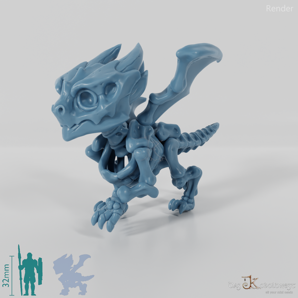 Drache - Baby-Skelettdrache 01