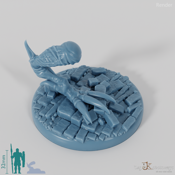 Goblin-Trollhundbein (Rechts) mit Base 1