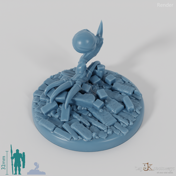 Goblin-Trollhundbein (Rechts) mit Base 1