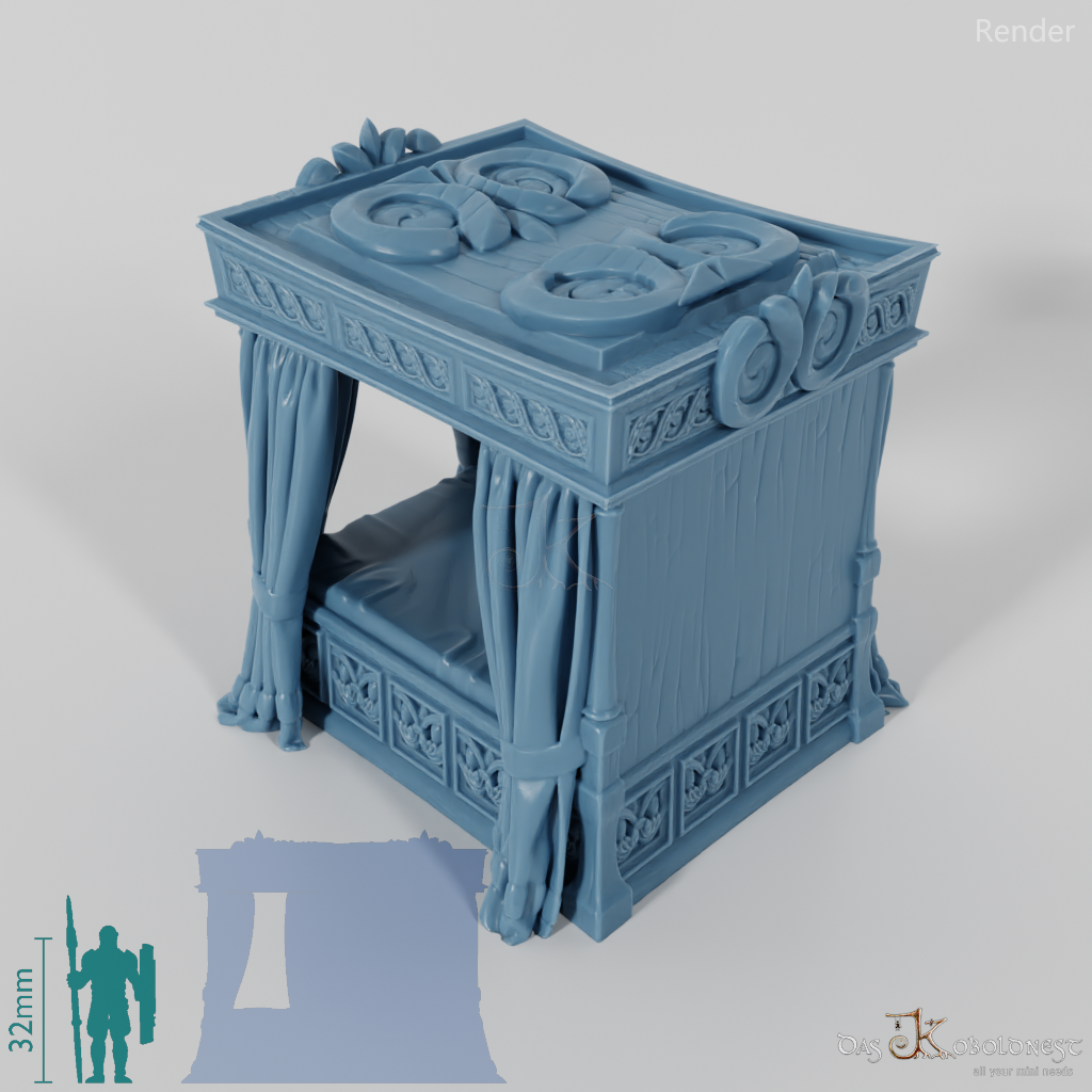 Bett - Prächtiges Himmelbett