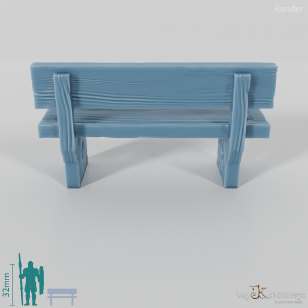 Bank - Halbling-Sitzbank