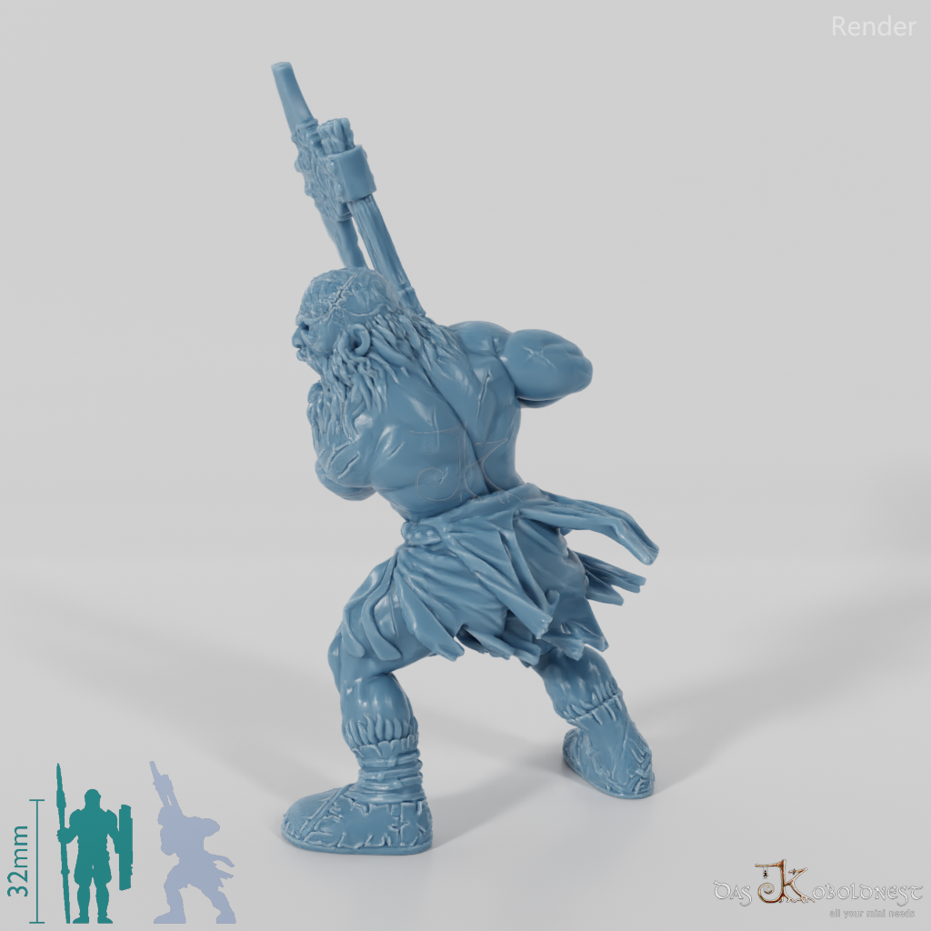 Nordischer Berserker mit Zweihandaxt