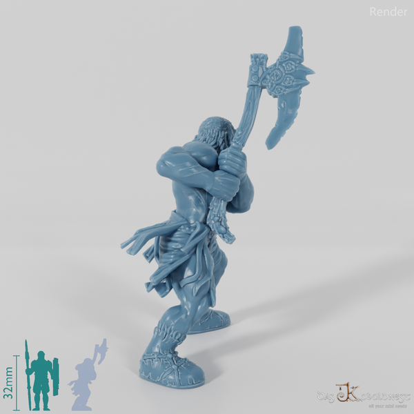 Nordischer Berserker mit Zweihandaxt