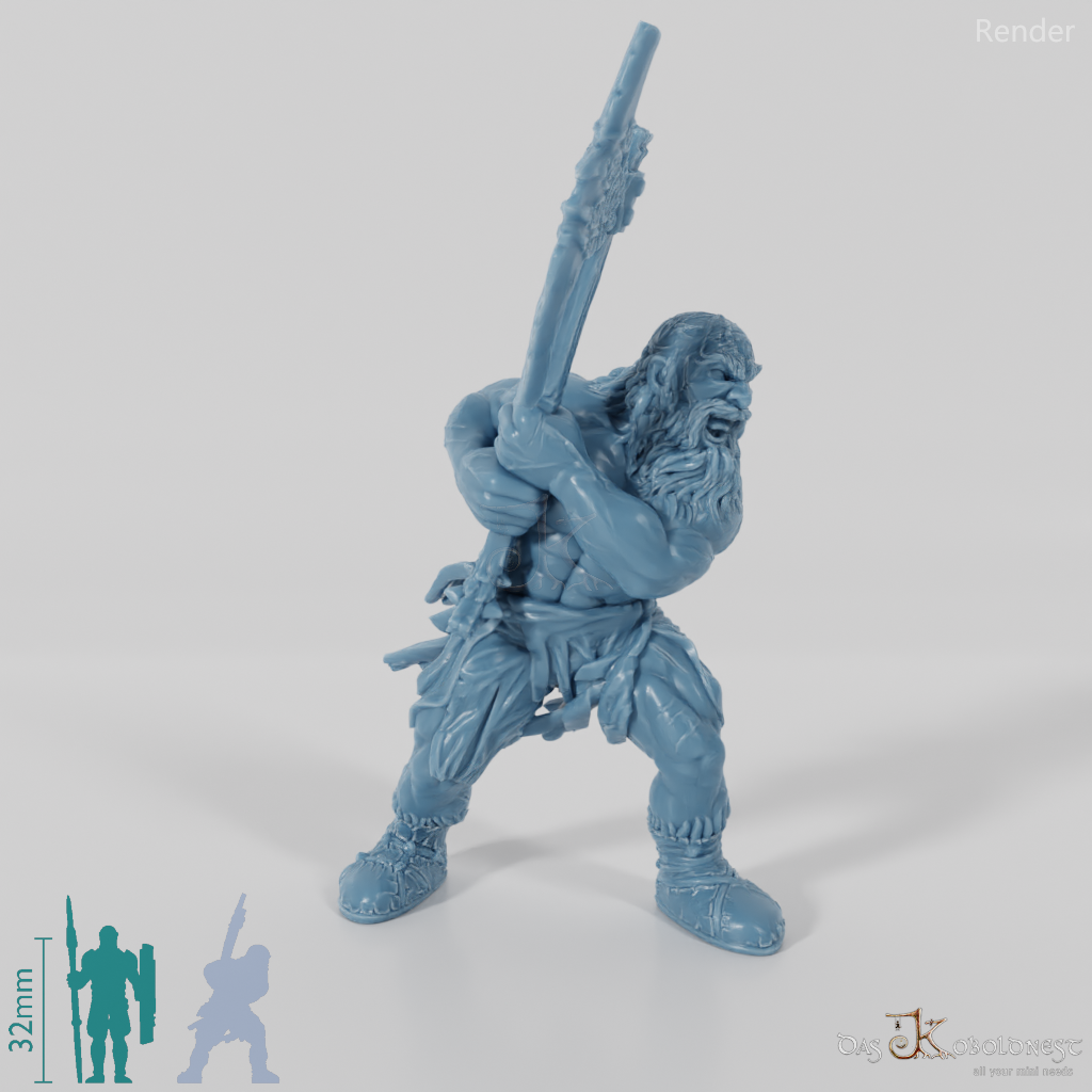 Nordischer Berserker mit Zweihandaxt