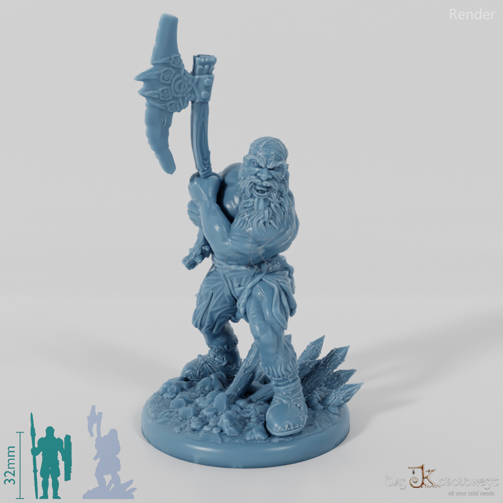 Nordischer Berserker mit Zweihandaxt