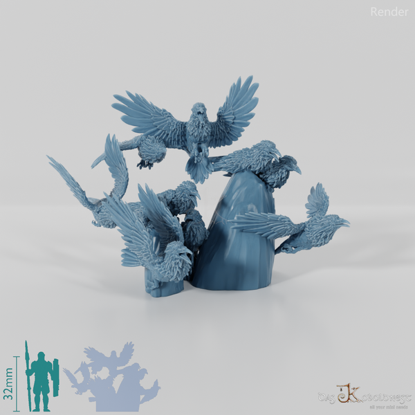 Rabe - Wilder Rabenschwarm 03