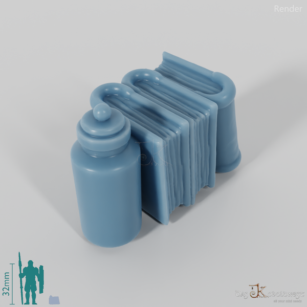 Buch - Bücher und Flasche