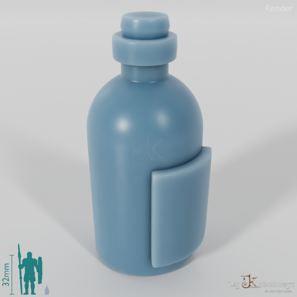 Flasche - Flasche mit Etikett