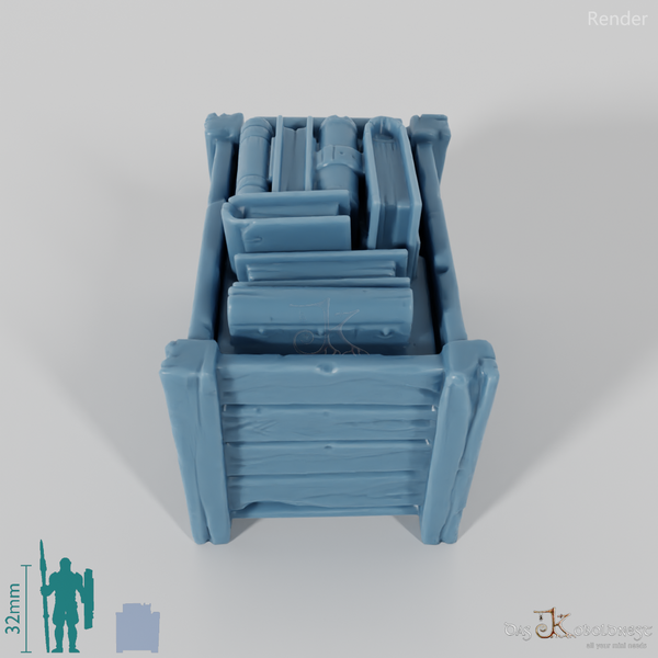 Kiste - Große Transportkiste mit Büchern 01