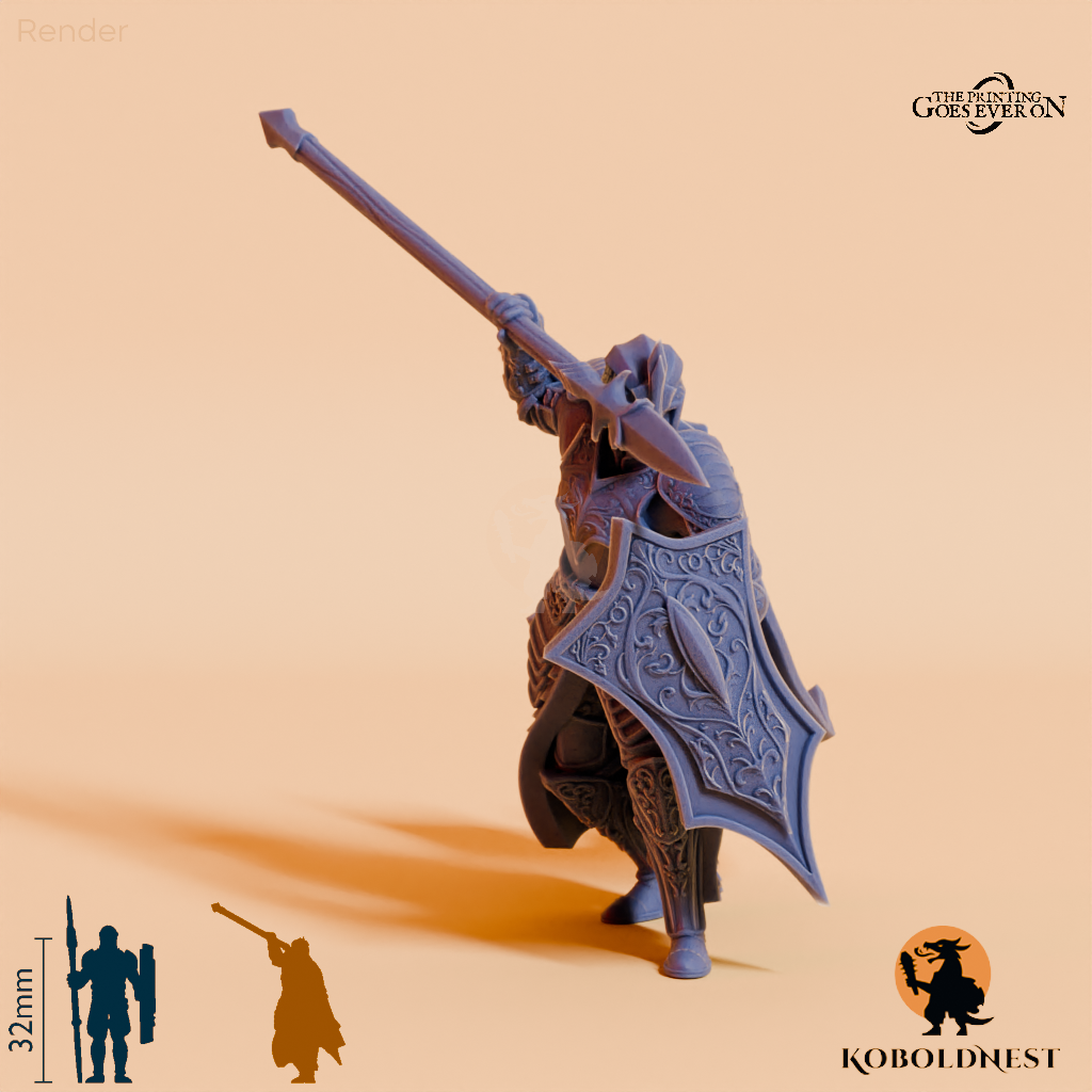 Lichtwald-Elf - Speerkämpfer A