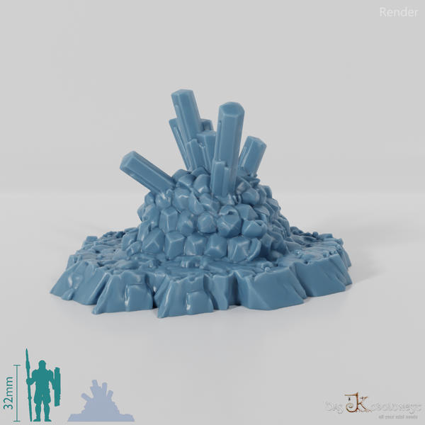 Flammende Höhlenkristalle