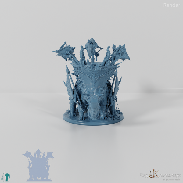 Brutaceratops B mit Rückenplattform