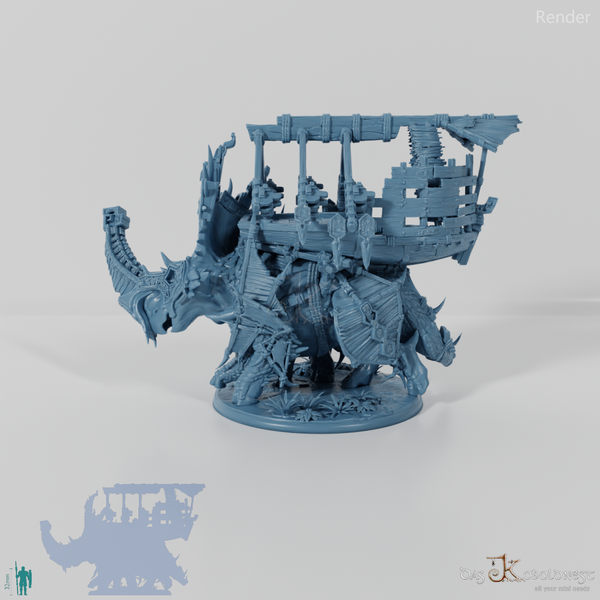 Brutaceratops C mit Rückenplattform