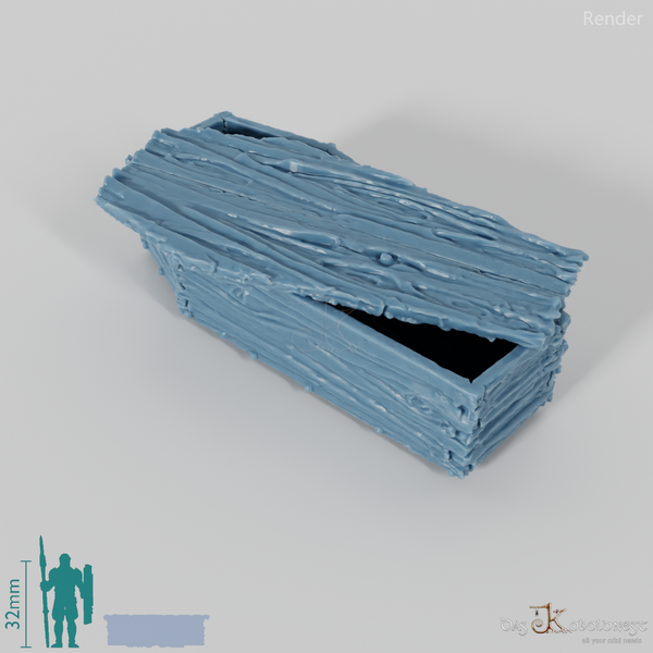 Sarg - Grober Holzsarg A3