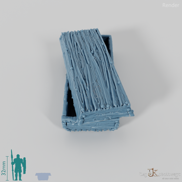 Sarg - Grober Holzsarg C1