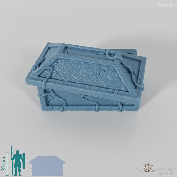 Grabmal - Verwittertes Grabmal 2 - Offen