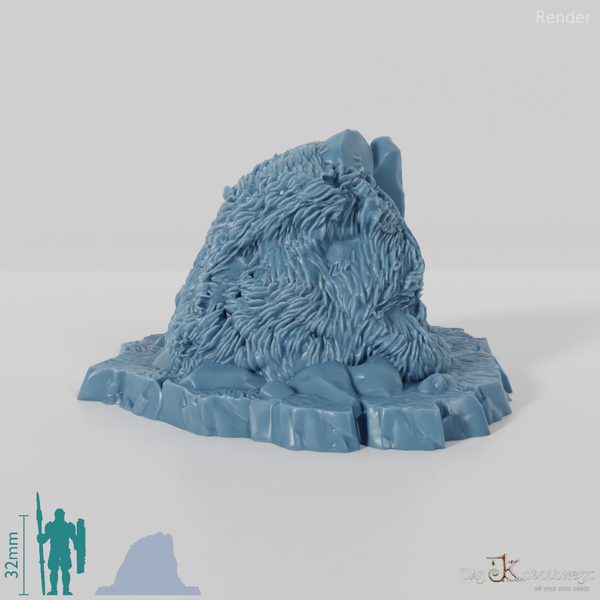 Grasbewachsene Steine