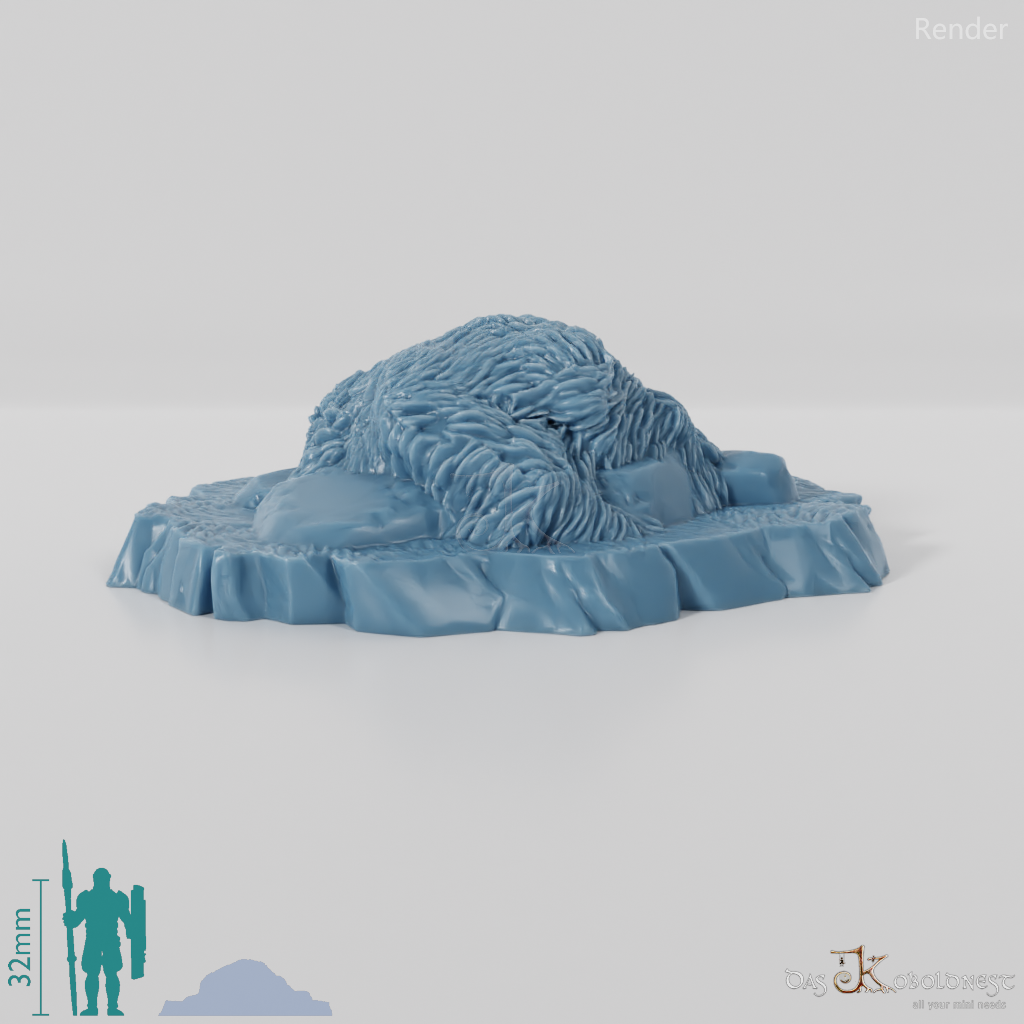 Grasbewachsene Steine