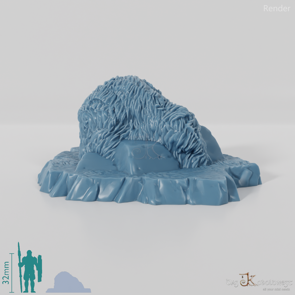 Grasbewachsene Steine