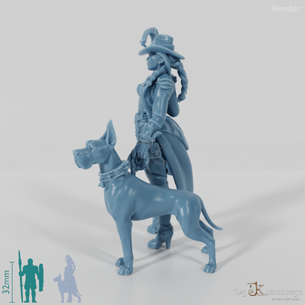 Dana, Vampirjägerin mit Hund